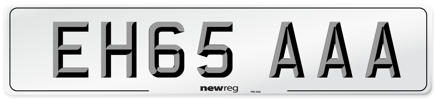 EH65 AAA Number Plate from New Reg